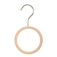 thumbnail image 1 of Unique Bargains 6 Inch Scarf Ring Hanger Wooden Circle Scarf Holder, 10cm Length Hook Gold, 1 of 5