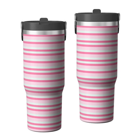 Modern 30oz Handheld Travel Tumbler with Handle – Double Wall Stainless Steel Insulated Cup, Flip Straw Lid, Leak-Proof & BPA-Free for Hot and Cold Drinks – Durable Coffee & Juice Mug Black