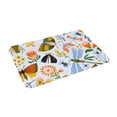 thumbnail image 2 of Haiem Insects and Flowers Front Door Mat Indoor Outdoor Entrance, Waterproof All-Season, All-Weather Doormat, Durable Flannel Fabric, Fade Resistant, Low Profile, 16x24in, 2 of 9