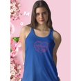 thumbnail image 2 of Mothers Day Pink Garland Racerback Tank Women -Image by Shutterstock, Female x-Small, 2 of 4