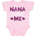 thumbnail image 3 of Inktastic My Nana Loves Me Hearts in Pink Plaid Boys or Girls Baby Bodysuit, 3 of 5