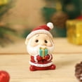 thumbnail image 3 of 1pc Cute Cartoon Christmas Animals Resin Ornaments,Creative Home Figurines,Xmas 3D Animals Father Christmas Elk DIY Cake Topper Landscape,Home Living Room Bar Cafe Decor Ornament(Santa), 3 of 3
