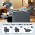 thumbnail image 4 of HOMCOM Fauteuil Inclinable Électrique, Fauteuil Inclinable Rembourré avec Ports USB, 4 of 10