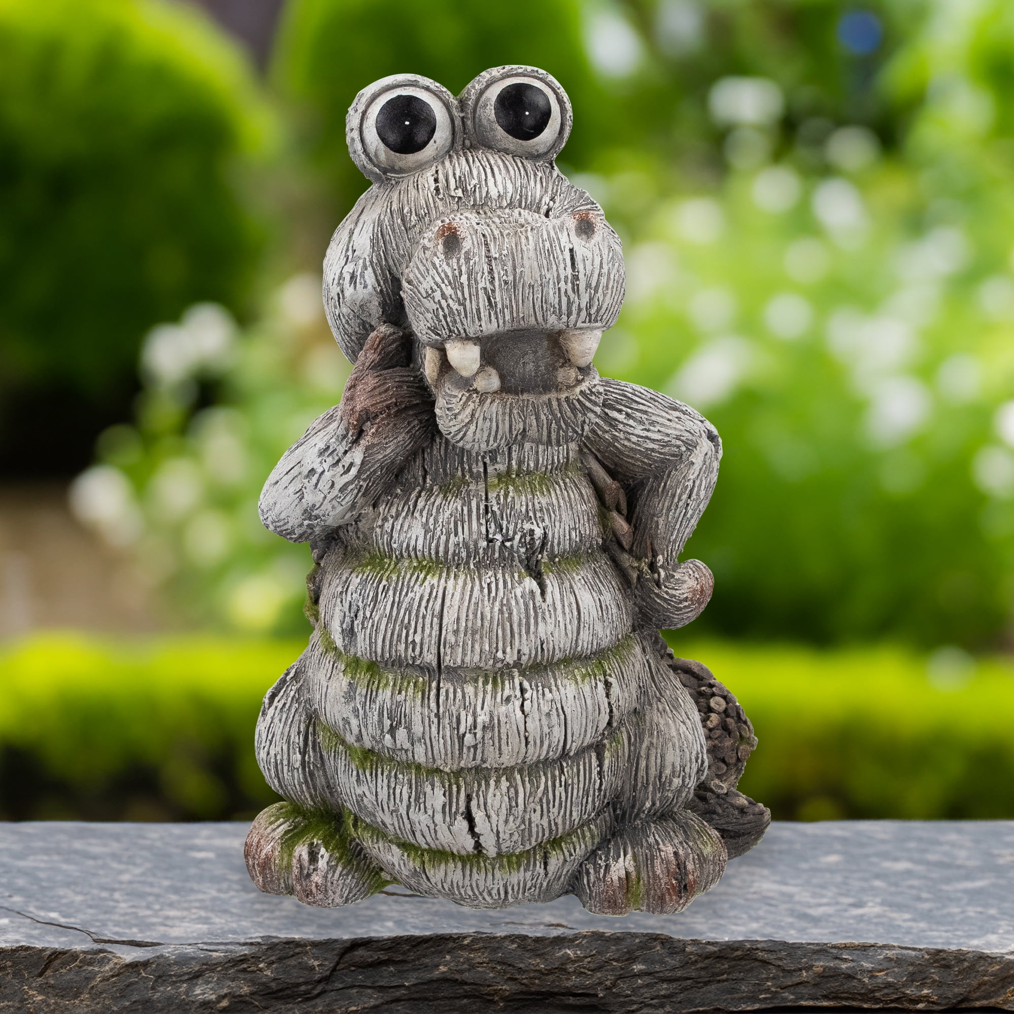 Northlight Sassy Crocodile Outdoor Garden Statue - 13.25"