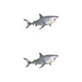 thumbnail image 1 of Tholdsy Shark Action Figures Miniature Model Sea Gifts Educational Toy Life for Boys 2piezas tiburón blanco, 1 of 1