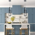 thumbnail image 2 of Aiwen Black 2 Lights LED Pendant Light Modern Home Decorative Rustic Ceiling Lamp, 2 of 8