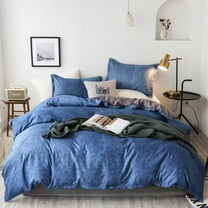 Tgbvmt 3 Piece Bedding Set Polyester Soft Bed Linen Set Machine Washable Decorative Comforter Pillowcases Gray Green Blue - Perfect for Bedroom & Home Décor, Comfortable and Stylish for Every Season