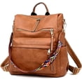 thumbnail image 2 of Mochila de moda para mujer, bolsos de mano y bandolera de diseño multiusos, bolso de viaje de piel sintética, 2 of 5