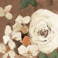thumbnail image 2 of Loreth, Lanie 26x26 White Modern Wood Framed Museum Art Print Titled - Abundant Garden on Brown, 2 of 4