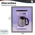 thumbnail image 4 of Stupell Industries Art Deco Disco Coffee Maker over Purple Gray Floating Frame Canvas Art, 25 x 31, by LISH Creative, 4 of 8