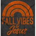 thumbnail image 2 of Cute Christian Fall Vibes and Jesus Womens Fitted Plus Size Graphic Tee Brisco Brands 2X, 2 of 5