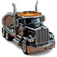 thumbnail image 1 of Handcrafted Truck Coffee Mug, 11oz Semi-trailer Shaped Ceramic Coffee Cup, Semi-Truck Coffee Mugs, Unique Gift For Coffee And Truck Lovers, 1 of 5