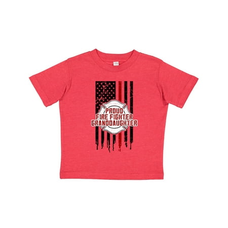 

Inktastic Proud Firefighter Granddaughter Gift Toddler Toddler Girl T-Shirt