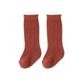 thumbnail image 2 of Dengjunhu 1 Pair Solid Color Hollow Out Kids Socks Ultra Soft Middle Tube Stretchy Thin Socks for Daily Wear, 2 of 7