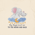 thumbnail image 4 of Inktastic My Yaya Loves Me to the Moon and Back Elephant Family Boys or Girls Baby T-Shirt, 4 of 5
