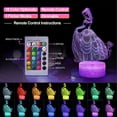 thumbnail image 2 of Luz nocturna de princesa, lámpara de princesa que cambia de 16 colores con control remoto, regalos de princesa para niñas, juguete de princesa, luz 3D de princesa para niños, adultos, regalo de cumple JFHHH pequeña, 2 of 5