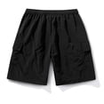 thumbnail image 6 of EOYWHK Mens Gym Shorts Quick Dry Cargo Shorts with Multi-Pockets Relaxed Fit Workout Shorts for Men Soft Lightweight Breathable Active Shorts for Black, Size L, 6 of 9