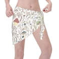 thumbnail image 3 of Disketp Colorful Mushrooms And Plants Women Swimsuit Cover Up Short Chiffon Summer Beach Sarong Bikini Wrap Skirt Bathing Suit, 3 of 7