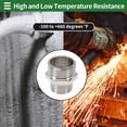 thumbnail image 5 of Unique Bargains Copper Electroplated Pipe Fittings 1/2"Male x 3/4"Male Double Male Threaded Coupling 1.19" 2 Pcs, 5 of 7