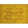 thumbnail image 1 of Ahgly Company Machine Washable Indoor Rectangle Oriental Yellow Industrial Area Rugs, 4' x 6', 1 of 4
