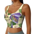 thumbnail image 2 of Bixox Women's Labrador Retriever Dog Pattern Fitness Navel Tank Top U-Back Yoga Tank Top Sweatshirt Sports Bra, 2 of 7