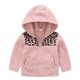 thumbnail image 1 of Gibobby Chamarra de invierno para niños y niñasNiños pequeños, niñas, invierno, manga larga, , estampados de , vellón, grueso, cálido, con capucha, Tops,(Rosa, 18-24 Meses), 1 of 3