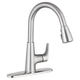 thumbnail image 1 of American Standard 7074300.075 Robinet de Cuisine à Poignée Unique avec Pulvérisateur Rétractable, Acier Inoxydable, 1 of 1