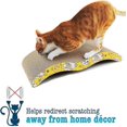 thumbnail image 5 of Rascador de cartón para gatos UBIUO en forma de M, reversible, corrugado y duradero, ideal para sofá cama., 5 of 5