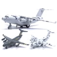 thumbnail image 4 of Flmtop Diecast C17 Transport Plane Pull back Light Sound Aircraft Model Education Toy, 4 of 8