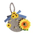 thumbnail image 1 of Guirnalda de flores artificiales de abeja y sol, guirnalda colgante floral de bienvenida B, 1 of 9