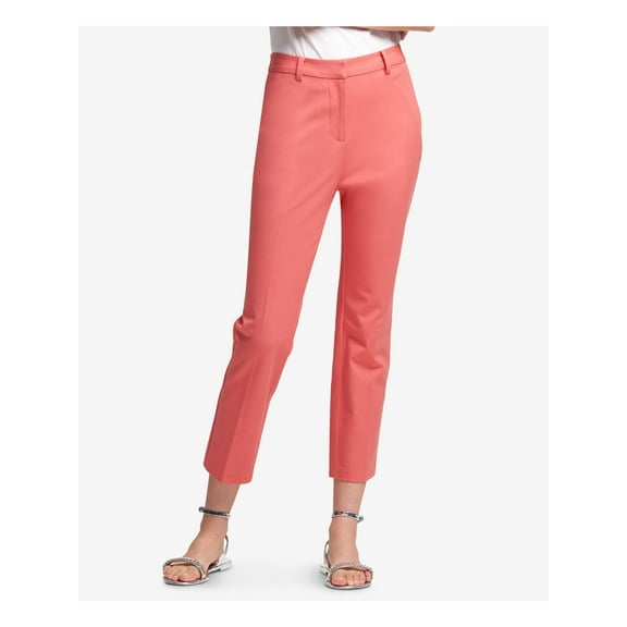 DKNY Womens Coral Slim Fit Ankle Casual Pants Regular 10
