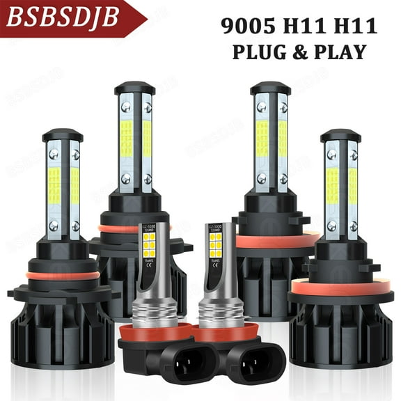 For Ram 1500 2500 3500 2019-2022 LED Headlight High-Low Beam   Fog Light Bulbs