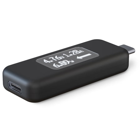 UPC: 0819927011415 | Plugable USB C Power Meter Tester for Monitoring USB-C Connections – Digital Multimeter for USB-C Cables  Laptops  Phones and Chargers