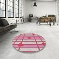 thumbnail image 4 of Ahgly Company Machine Washable Indoor Rectangle Transitional Light Rose Pink Area Rugs, 5' x 7', 4 of 7