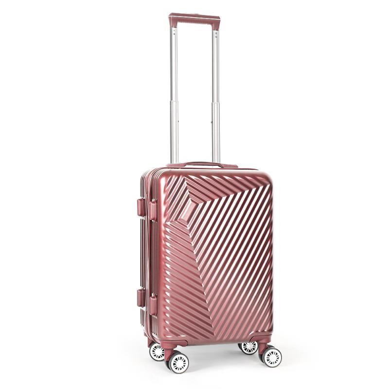 rose gold hard suitcase