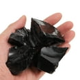 thumbnail image 4 of Uxcell Fire Glass for Fire Pit, 5-8cm(2" to 3.1") High Luster Reflective Glass Rocks, Black, 4 of 5