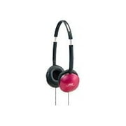 JVC HA-S150-R - Headphones - full size - wired - red - for Apple iPhone 3G, 3GS; iPod nano (3G); iPod shuffle (3G)
