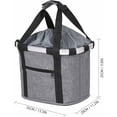 thumbnail image 3 of Cesta plegable para bicicleta, bolsa transportadora para perros y gatos pequeños, cesta para manillar, cesta plegable para bicicleta para mascotas, 7 colores, 34 28 25cm, 3 of 5