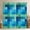 Blue Green, variant on Red Abstract Art Curtains for Bedroom Living Room Modern Blackout Shades Geometric Room Darkening Curtain Grid Farmhouse Rustic Window Treatments, 2 Panels 52 x 84 Inch Decor