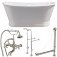 thumbnail image 2 of Devon 67 Inch Cast Iron Double Ended Skirted Tub and Faucet Package, 2 of 2