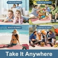 thumbnail image 3 of Awypu Square Outdoor Picnic Mat - Foldable & Lightweight Beach Blanket for Camping, Park, and Beach 58.3x58.3in, 3 of 6