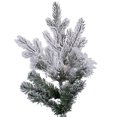 thumbnail image 2 of Vickerman 7.5' x 60" Flocked Kiana Christmas Tree, Low Voltage LED Warm White Lights., 2 of 6