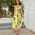 thumbnail image 5 of Lunarable Pineapple Art Sleeveless Dress Women's Summer Suit Dresses for Women 2025 Luxury Party Dress, 5 of 7