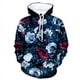 thumbnail image 2 of Sudadera con capucha con estampado de flores y plantas para hombre, sudadera con capucha con estampado 3D retro, sudadera de moda de gran tamaño, camisetas de calle, sudaderas con capucha de manga lar, 2 of 5