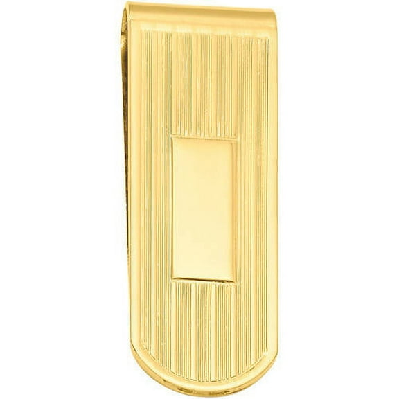 Primal Gold-plated Kelly Waters Etched Lines Money Clip