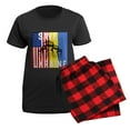 thumbnail image 5 of CafePress - Save Ukraine Stop War Pajamas - Women's Short Sleeve Print T-Shirt and Pants Dark Cotton Pajama Set, 5 of 7
