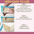 thumbnail image 2 of Cakes Lace Decorating Mold Fondant Impression Silicone Mat Chocolate Sugar Embossed Craft Tools Clay Molds, 2 of 8