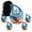 Blue Football Urns-6, variant on MUKTIVE Basket Ball Combo Sets Funeral Urns for Adult Human Ashes Men, Blue Memorials & Funerary Urn for Human Ashes, Decorative Cremains Holders, Memorial Gift, (1 Large 10 ", 4 Keepsake 3 ")