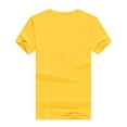 thumbnail image 5 of VgaVtl Women Clothes Short Sleeve Yellow Crew Neck T-Shirt Casual Loose Print Tops, 5 of 8