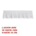 thumbnail image 3 of Bdday Queen Size Bed Skirt Solid Color Wraparound Elastic Bed Skirt Stretchy Built-In Bed Apron Bedding Full Elastic Bed Ruffle, 3 of 9